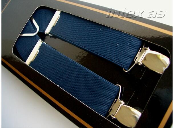Herre seler 3cm navy Gabriel buksesele smal 411320 